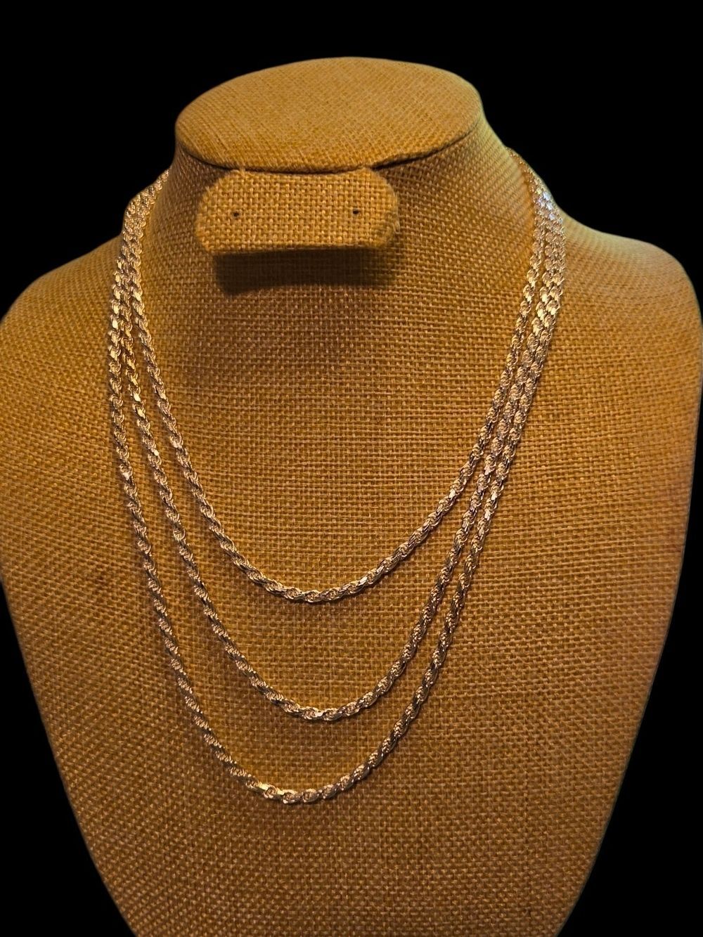 925 Sterling Silver 60" Heavy Diamond-Cut Rope Chain Necklace 54g
